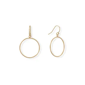 14/20 Gold Filled 25mm Circle Hoop Earrings