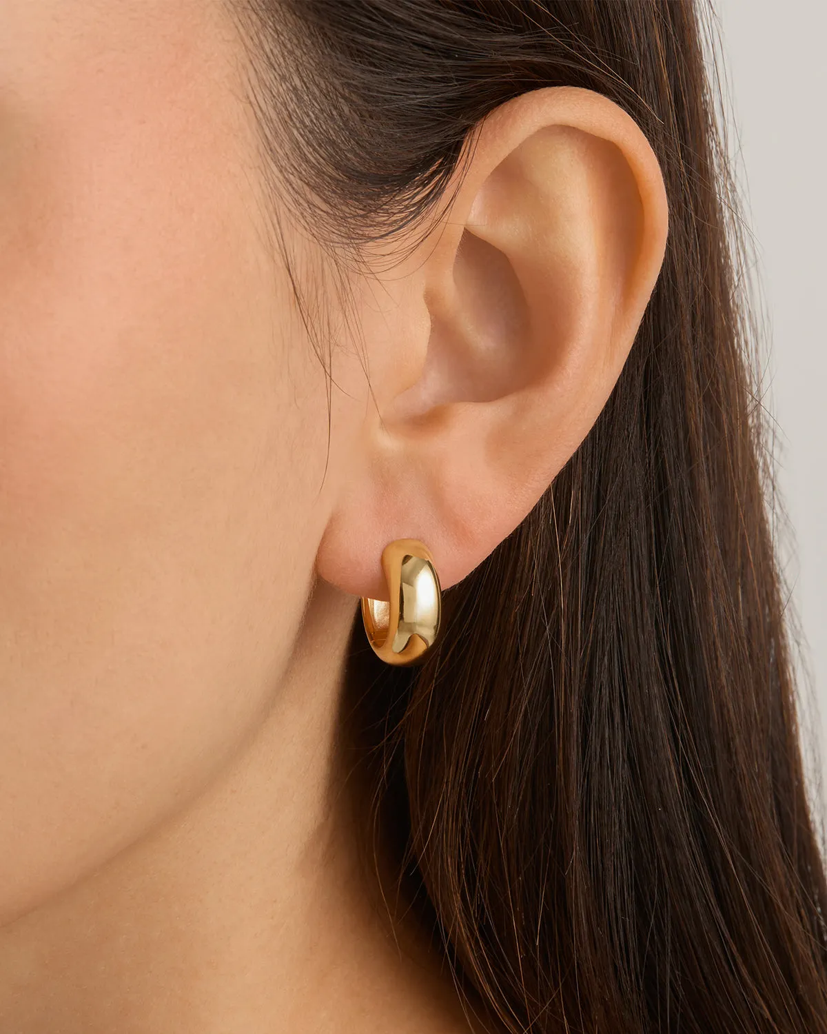 18k Gold Vermeil Bold Small Hoops