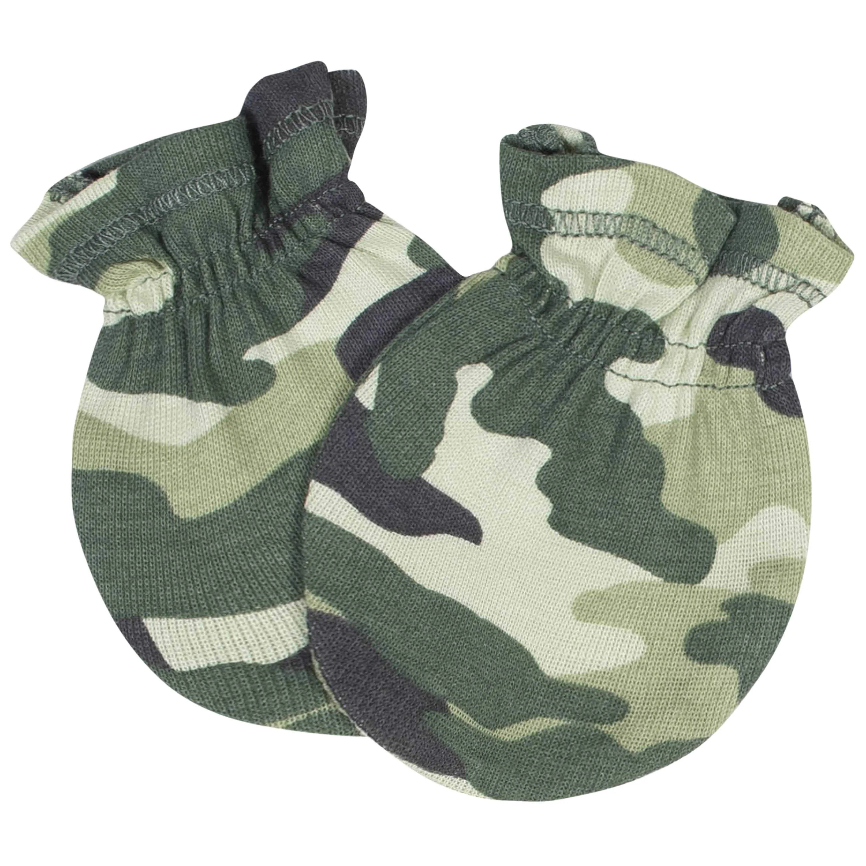 8-Piece Baby Boys Tiger Caps and Mittens Set