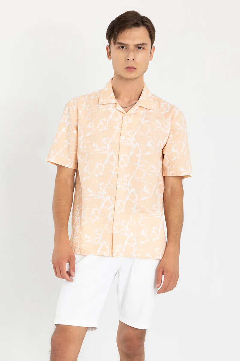 Abstract Triangle Orange Shirt