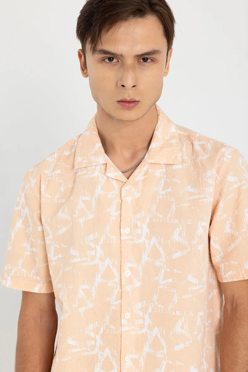 Abstract Triangle Orange Shirt