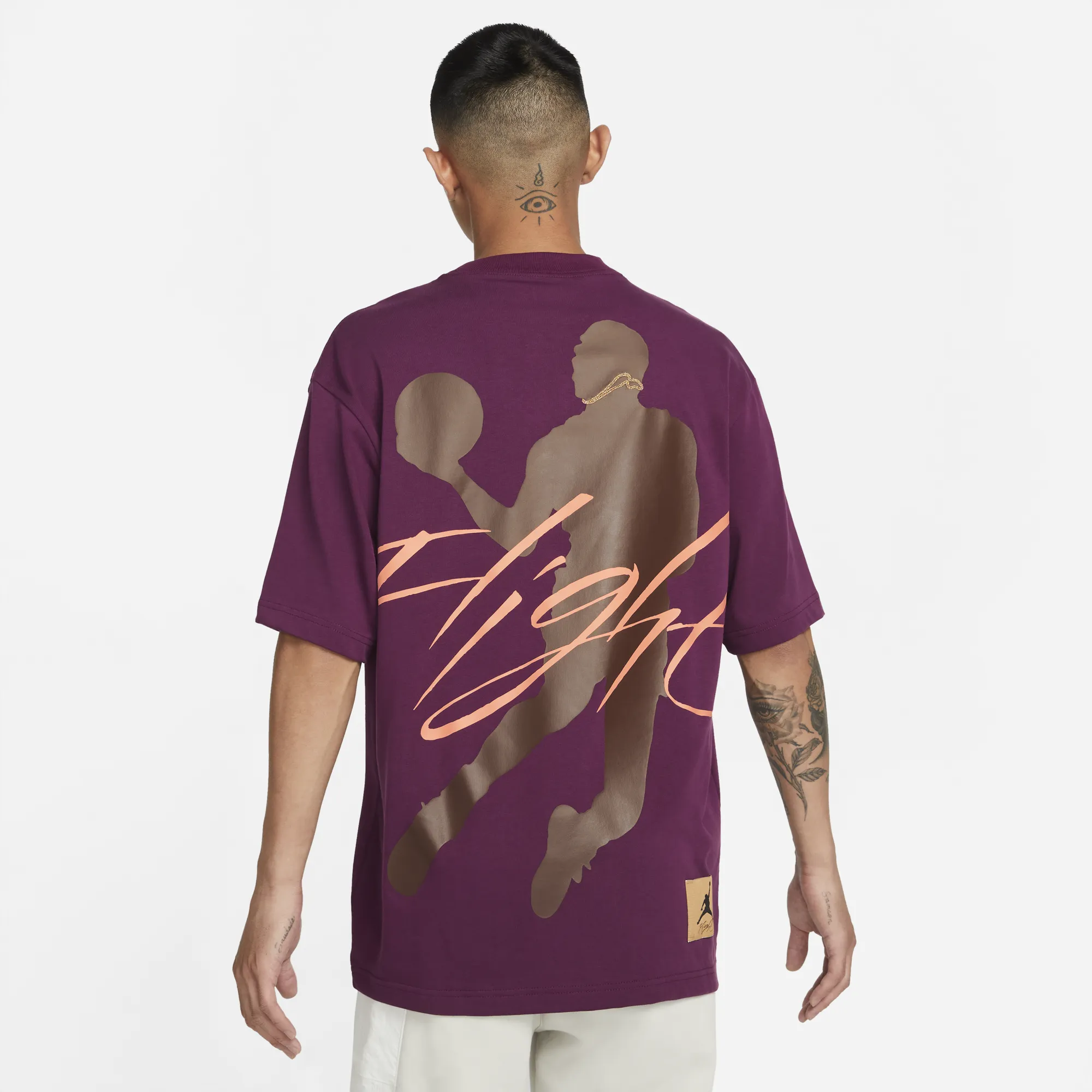 Air Jordan Mens Flight Heritage Tshirt 'Bordeaux'