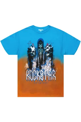 Aki Blue/Orange Graphic T-Shirt