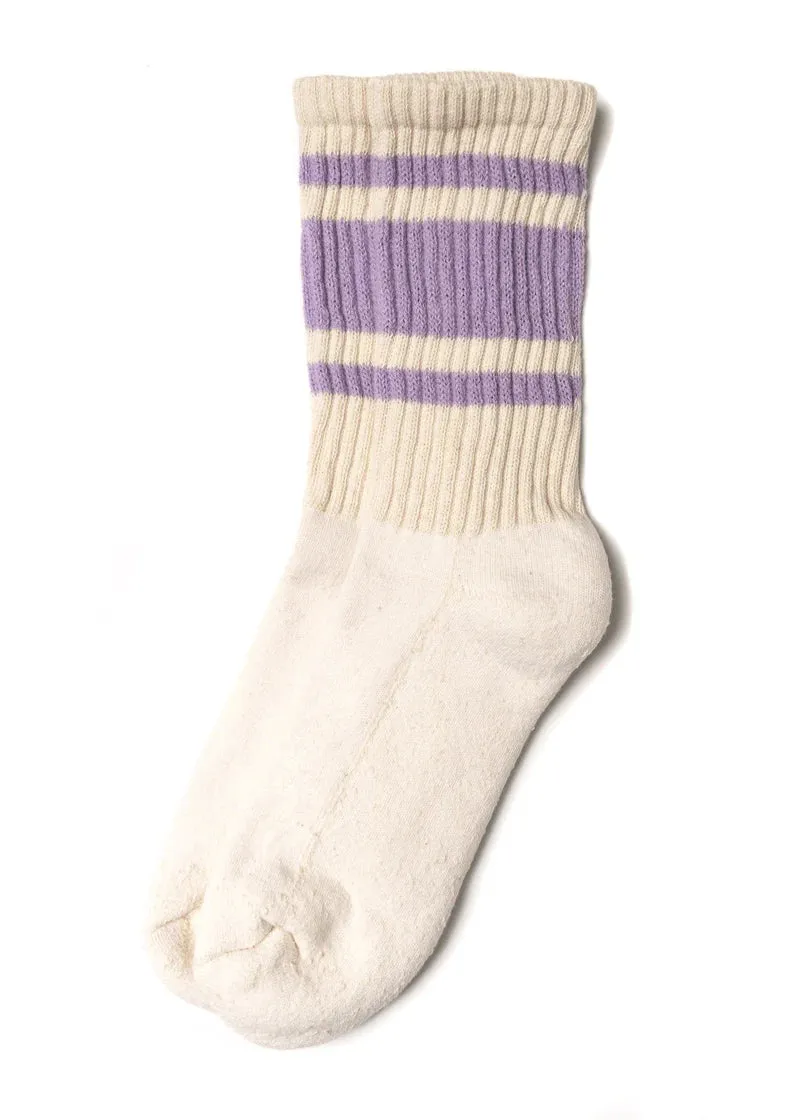 American Trench retro stripe socks lavender