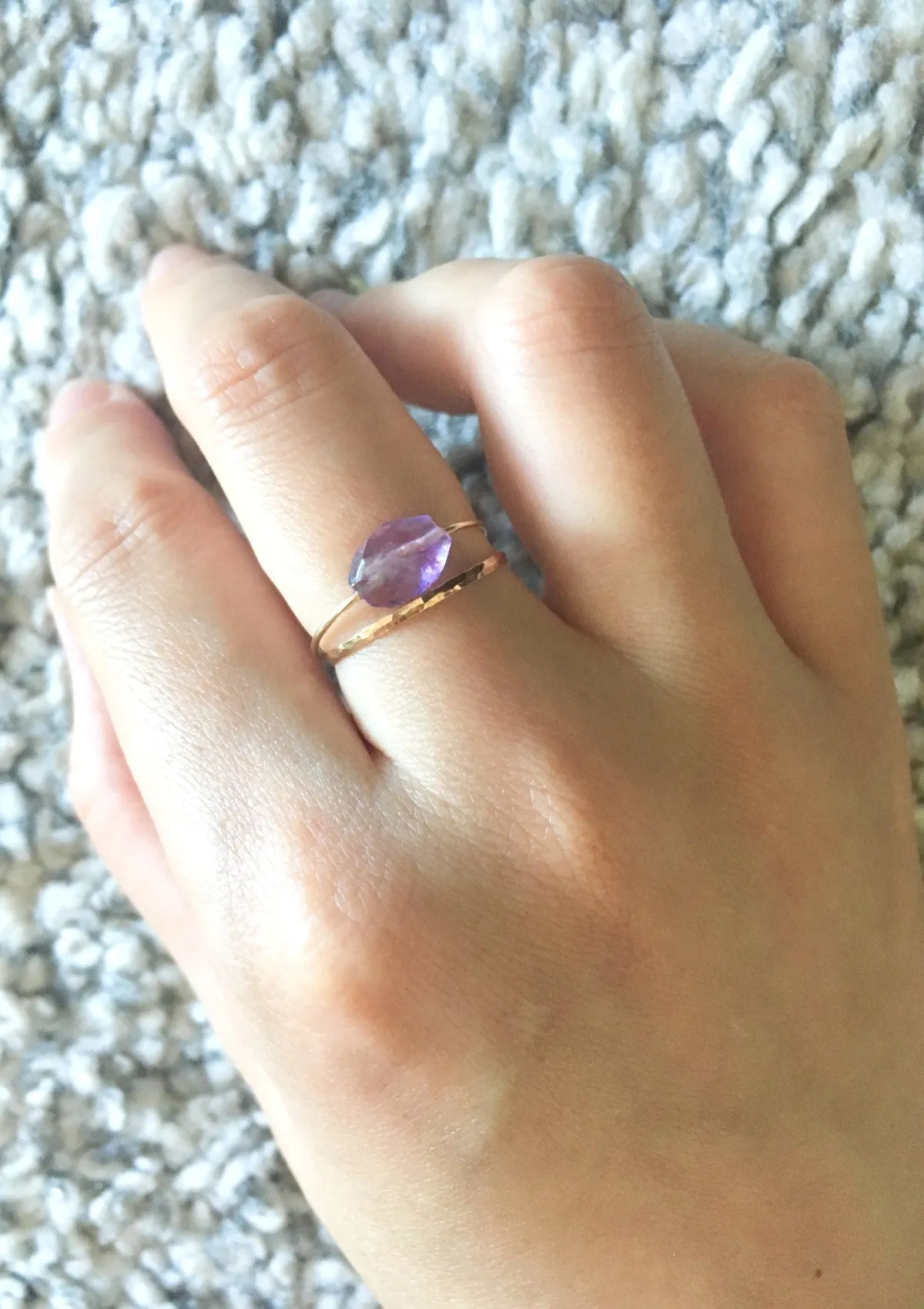 Amethyst Daily Serenity Ring