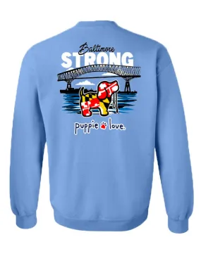 BALTIMORE STRONG PUP, ADULT SWEATSHIRT