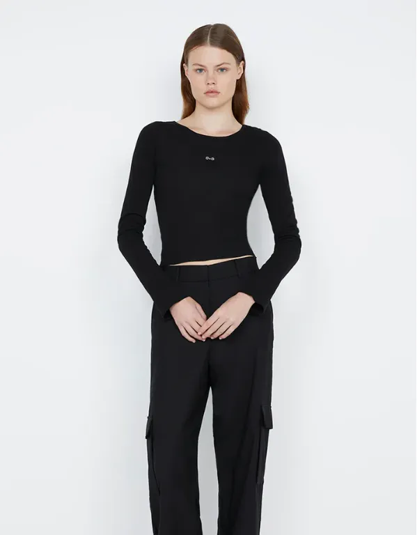 Bec   Bridge - B B L/S Top in Black