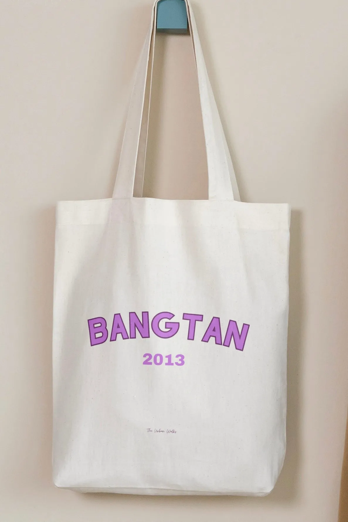 BTS Bangtan 2013 White Tote Bag with Zipper