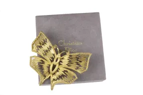 CHRISTIAN DIOR butterfly brooch