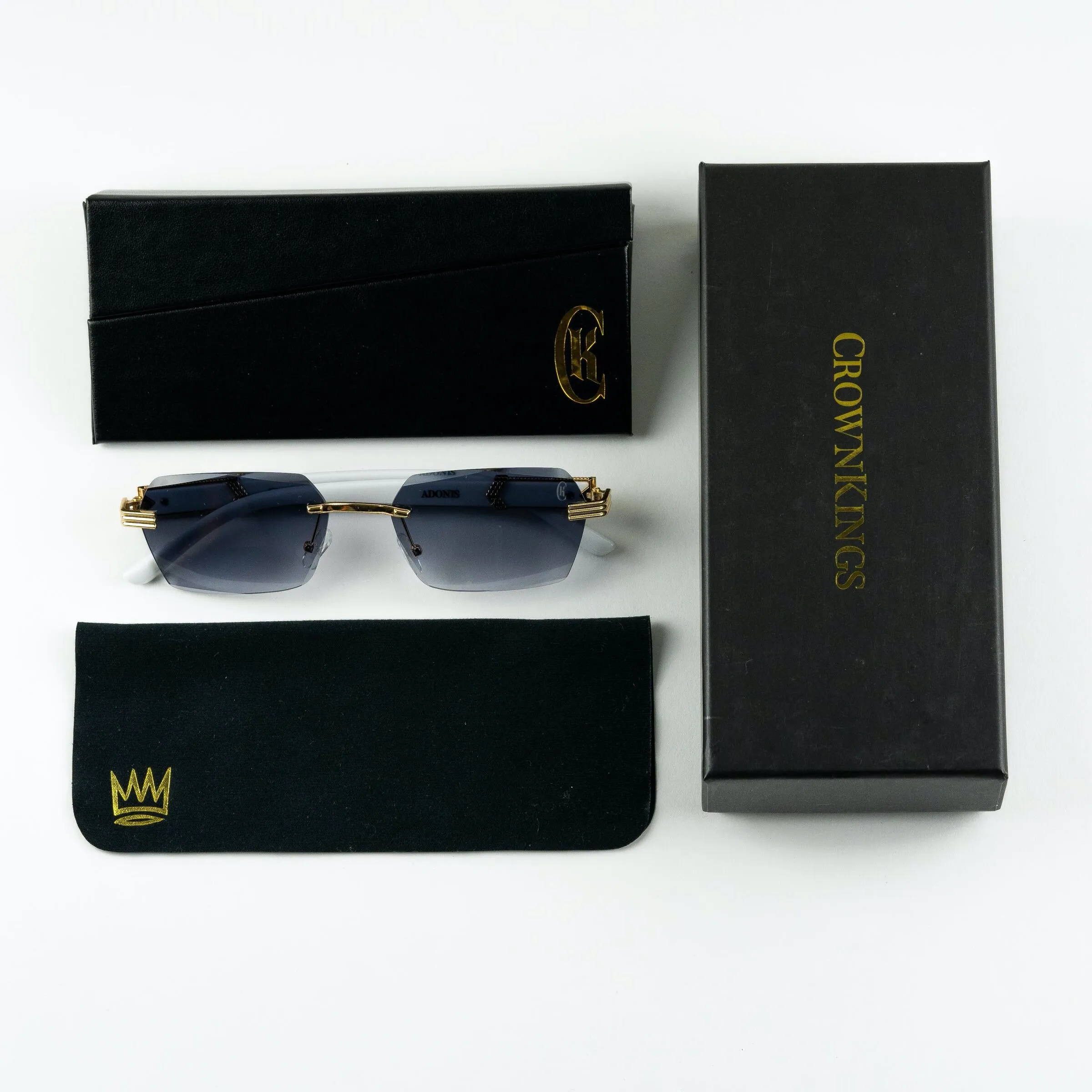 Crown Kings The Adonis Sunglasses - Midnight/Gold