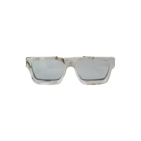 Crown Kings The Billionaires Sunglasses - Marble/Silver