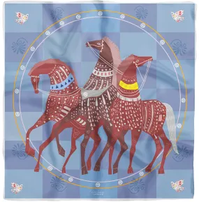 Cyclades Silk Scarves Lucky Horses