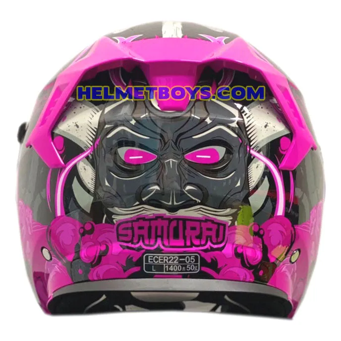 EVO RS9 Motorcycle Sunvisor Helmet SAMURAI PINK