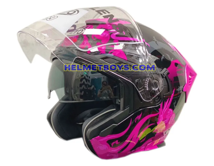 EVO RS9 Motorcycle Sunvisor Helmet SAMURAI PINK