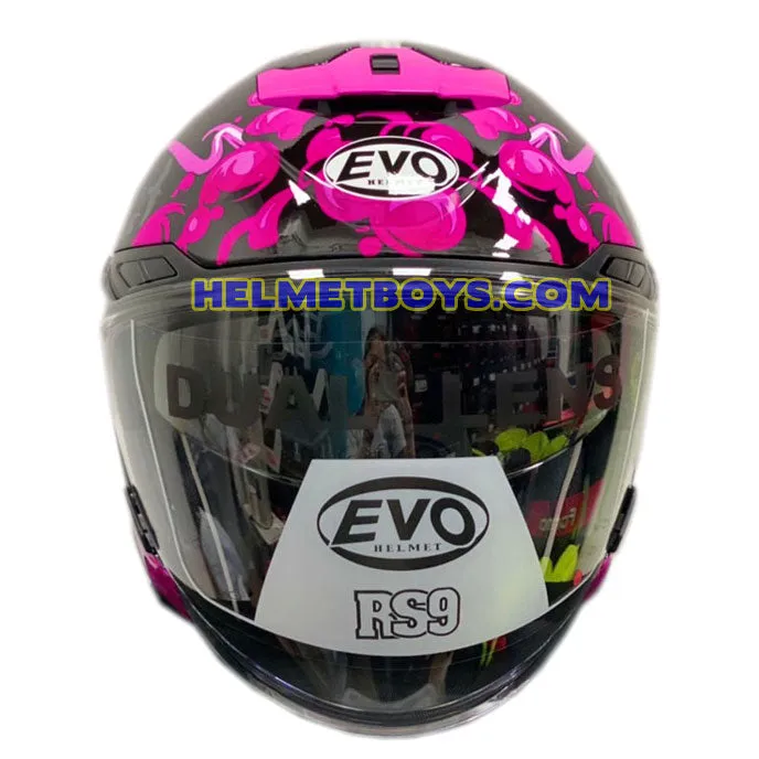 EVO RS9 Motorcycle Sunvisor Helmet SAMURAI PINK