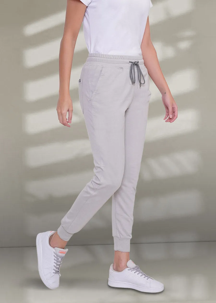 French Terry Jogger for Women: Ash Grey