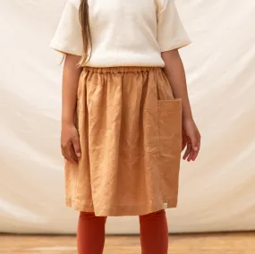 Gaia Skirt in 100% Linen (3-14y)