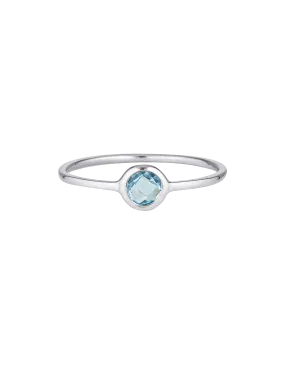 Georgini Eos Ring w/ Blue Topaz - Silver