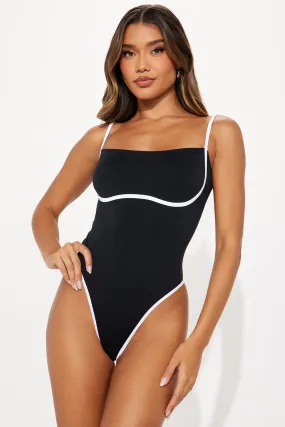 Got You Thinking Bodysuit - Black/combo