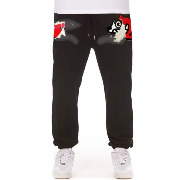 Ice Cream Sideways Sweatpants (Black) 431-7105