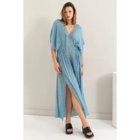 Iceburg Blue Midi Coverup Dress