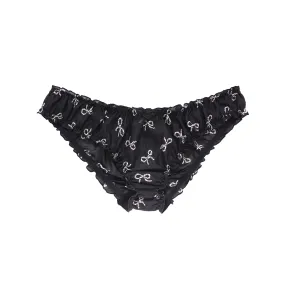 Judith Knickers Black Silk Bows