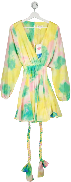 L'Atiste By Amy Multicoloured Tie Dye Skater Dress UK L