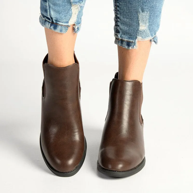 Madison Ali Gusset Boot- Chocolate