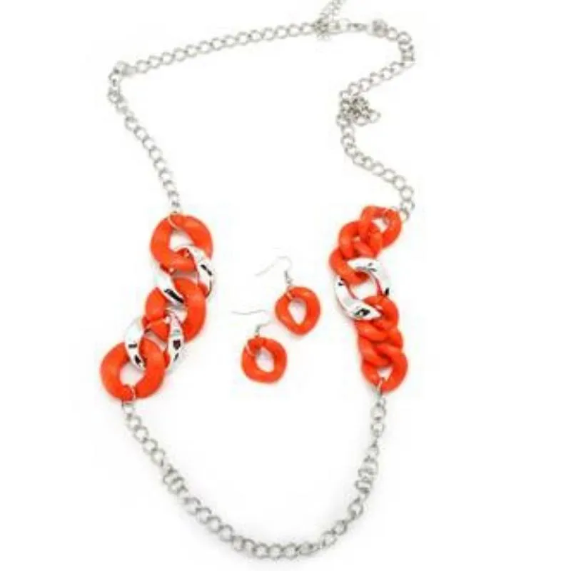 Making Dreams Come True Orange Necklace