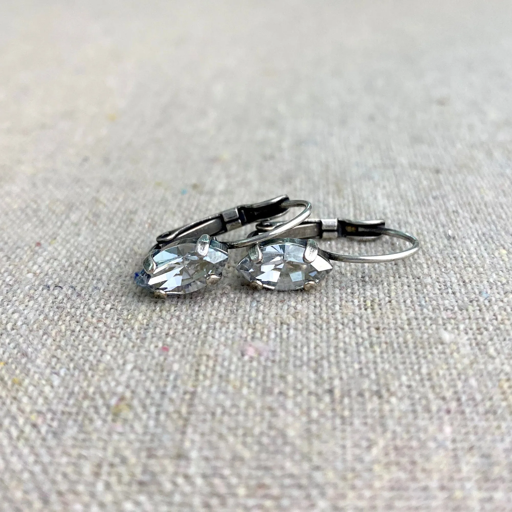 Marquise Leverback Earrings • Medium