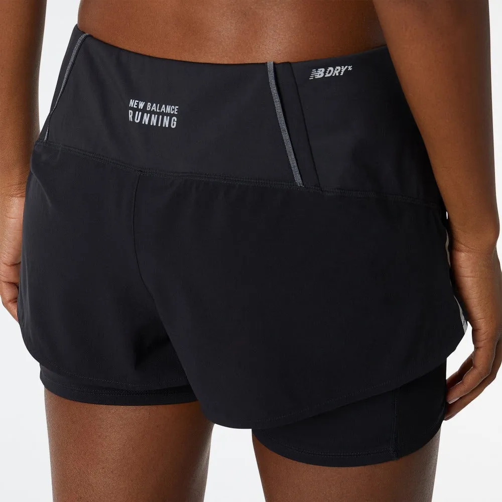 New Balance Women's Impact Run 2 in 1 Shorts