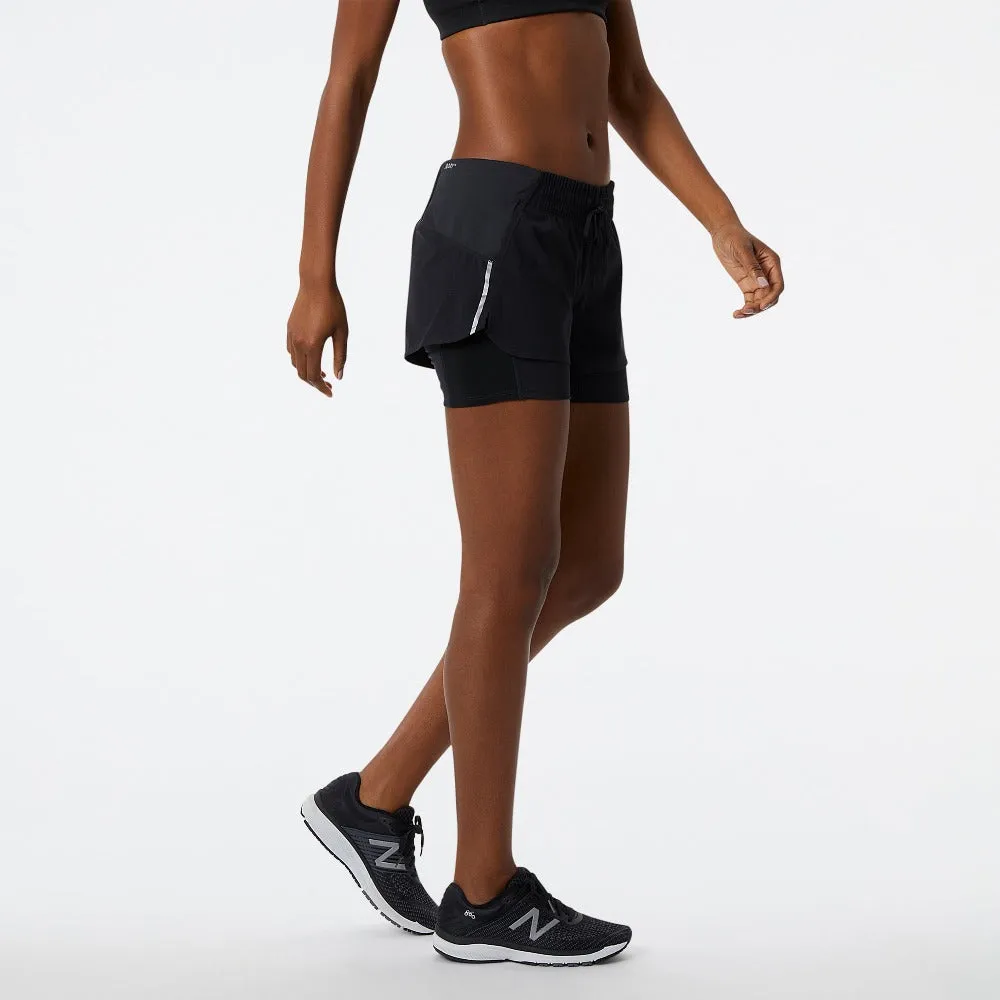 New Balance Women's Impact Run 2 in 1 Shorts