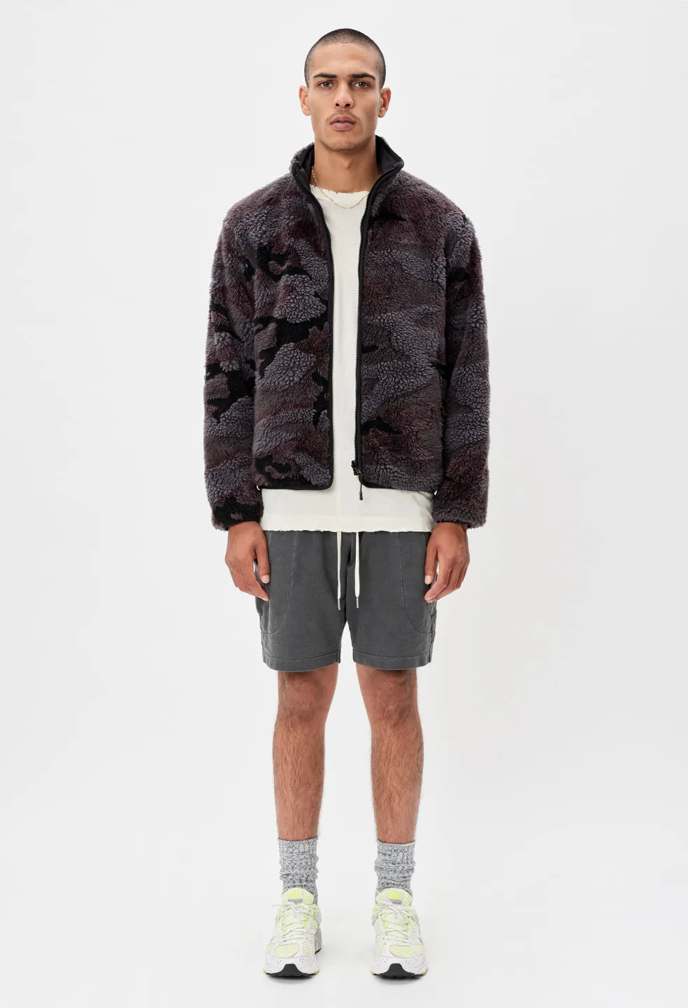 Polar Fleece Full Zip / Moonlight Camo Jacquard