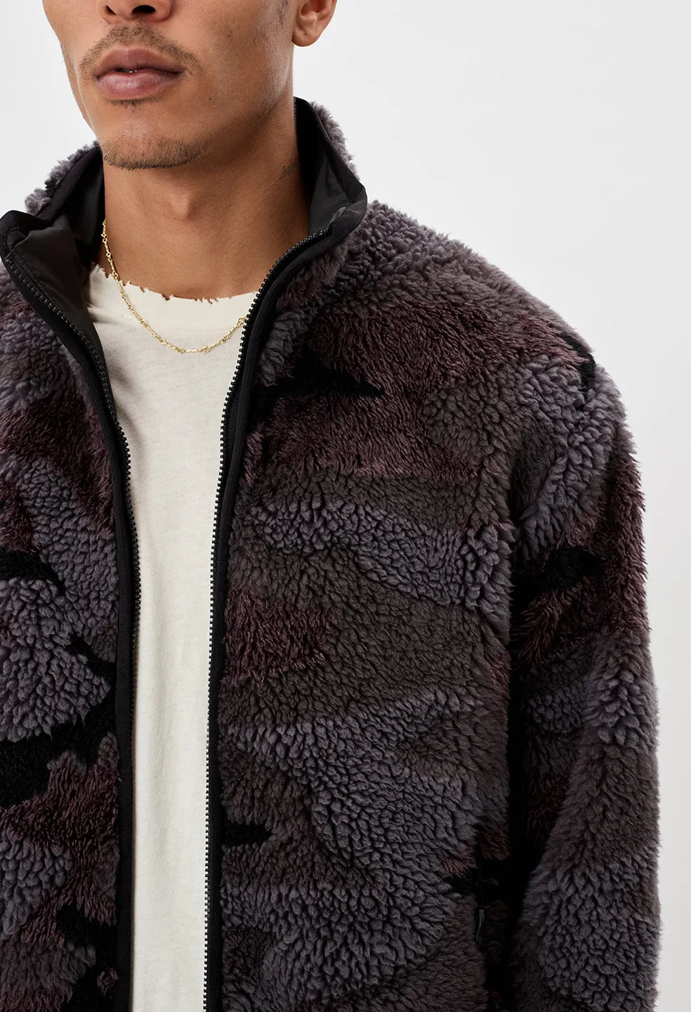 Polar Fleece Full Zip / Moonlight Camo Jacquard