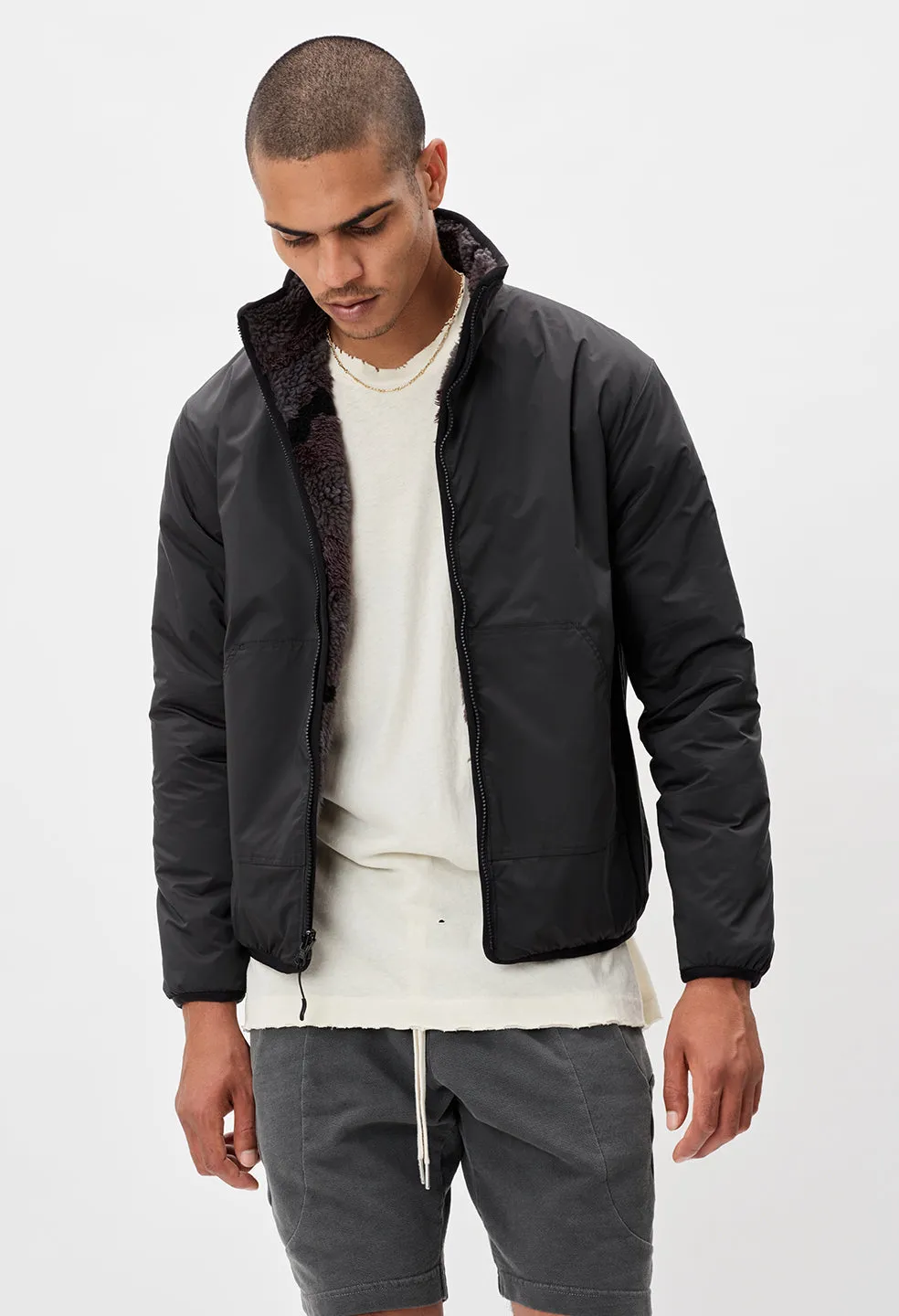 Polar Fleece Full Zip / Moonlight Camo Jacquard