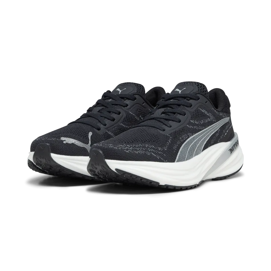 Puma Magnify Nitro 2 Women's  Running Shoes SS24 Puma Black-Puma White-Puma Silver