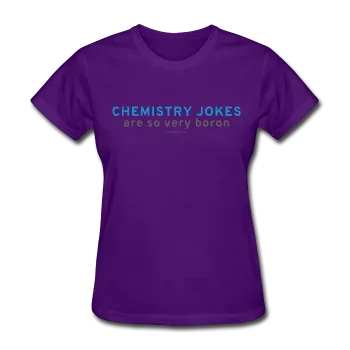 "Chemistry Jokes are so very Boron" - Women's T-Shirt