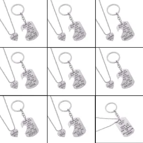 "There Is This Girl She Stole My Heart She Calls Me DADDY/MOMMY/MOM/GRANDMA/GRANDPA" Heart Necklaces Keychain