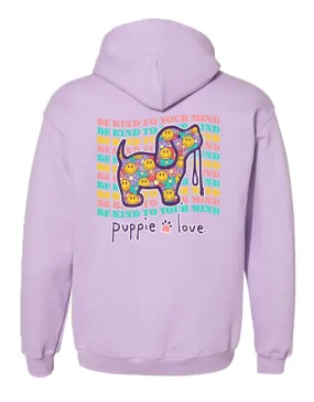 SMILEY FLOWERS PUP, ADULT HOODIE