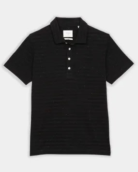 Stripe Donegal Polo Shirt