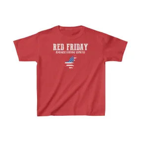 T-Shirt, Youth: R.E.D. Friday with American Flag Eagle