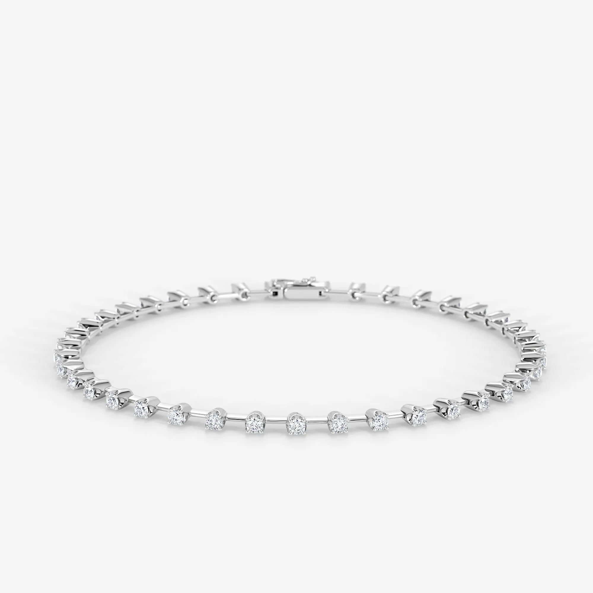 Tennis Expanse Bracelet 18K White Gold