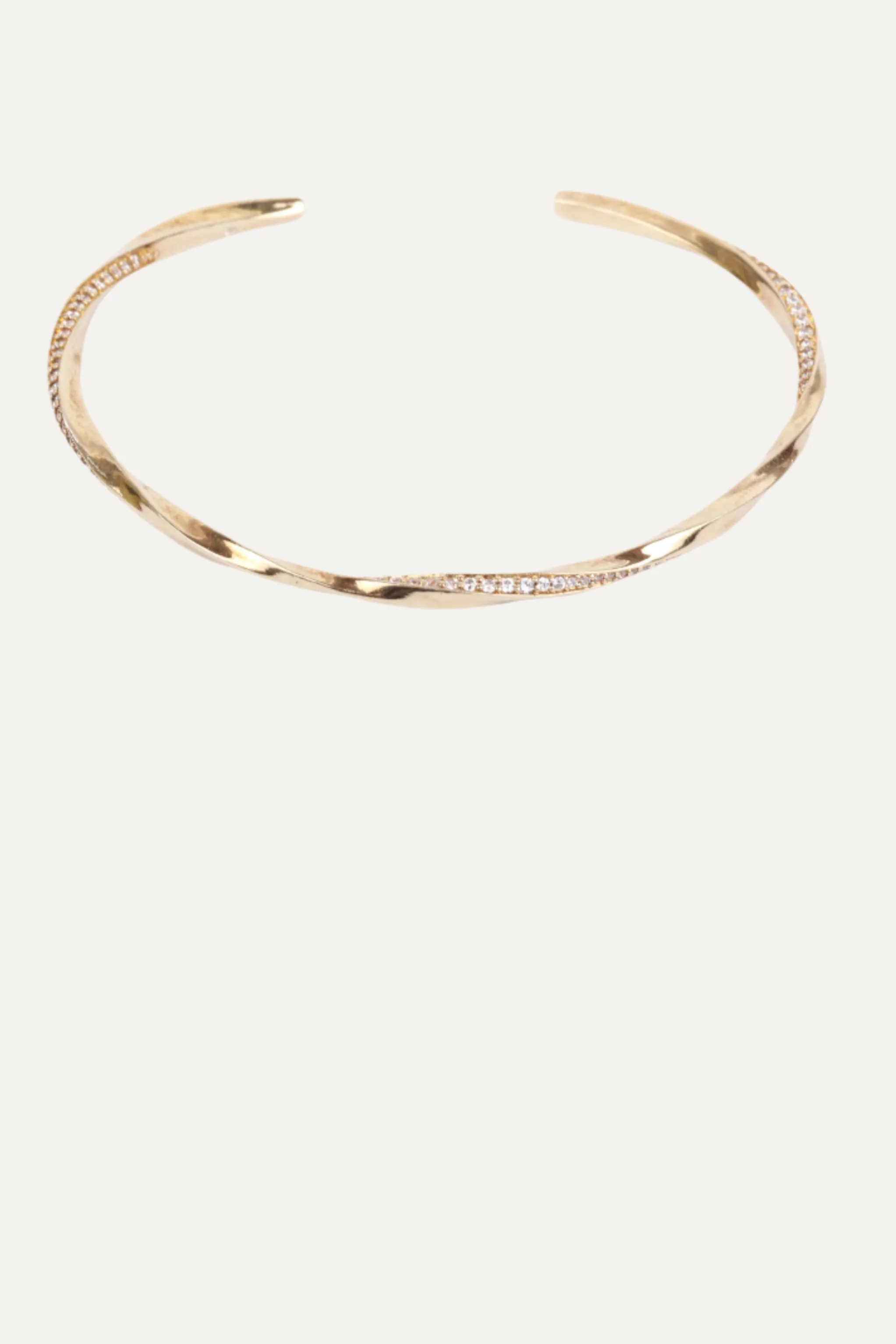 Twist Pave Cuff