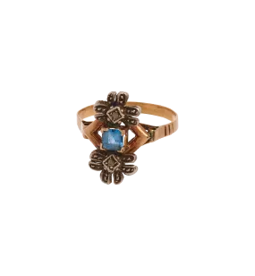 Vintage Diamond Blossom Ring