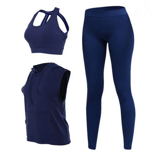 Vintage Stretchy Cotton Activewear Sports Set for Women