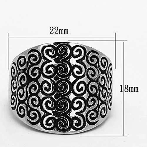 WildKlass Stainless Steel Celtic Ring High Polished (no Plating) Women