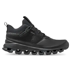 Women's On Cloud Hi Waterproof, All Black, 7.5 B Medium