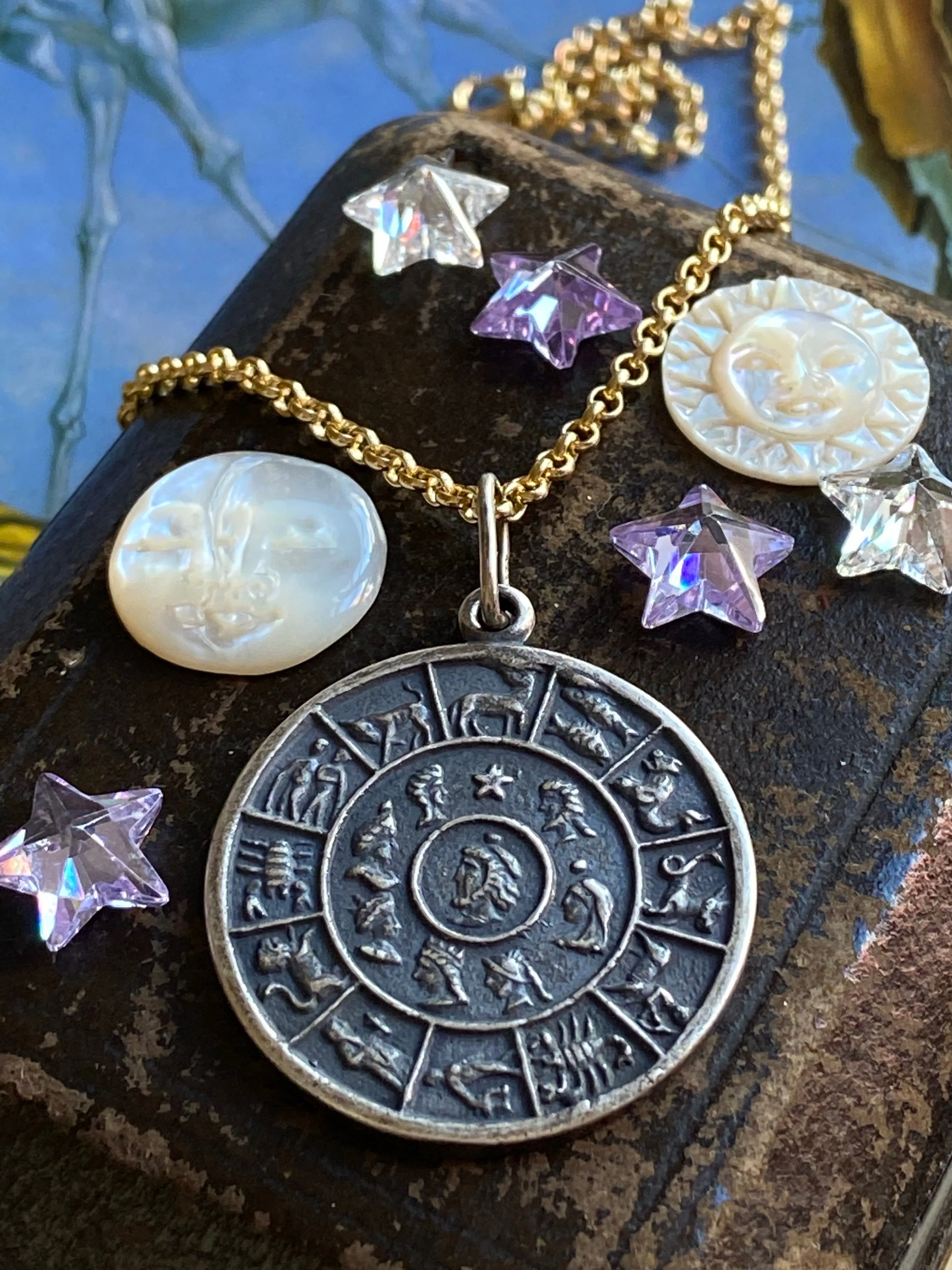 Zodiac Wheel Necklace